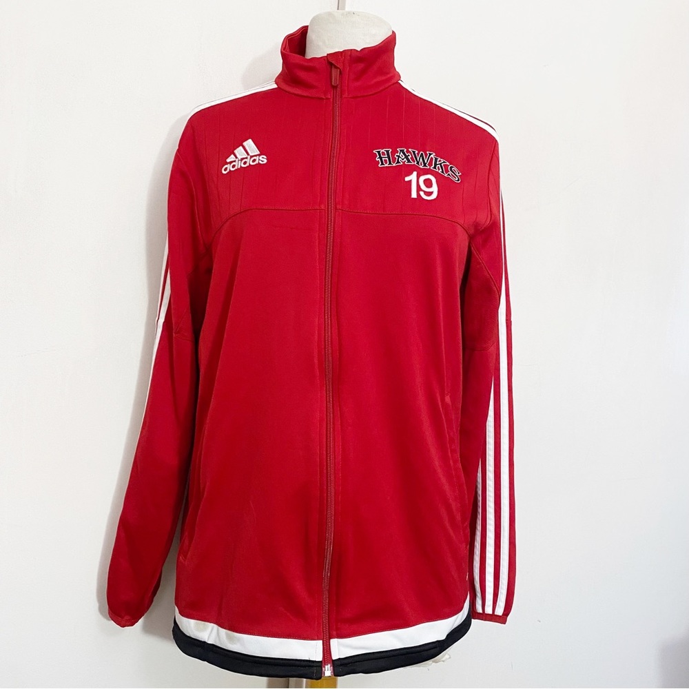 ADIDAS Hawks Climacool full zip vented jacket 2 pockets 100% polyester M